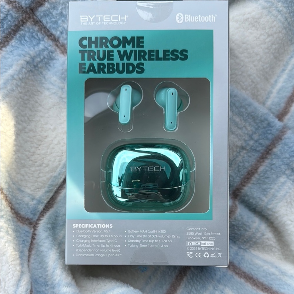 Chrome True Wireless Earbuds - Blue